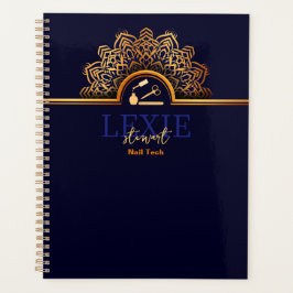 Agenda Técnica de Unhas Elegante e Sofisticada