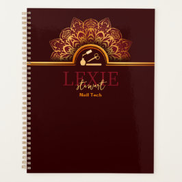 Agenda Técnica de Unhas Elegante e Sofisticada