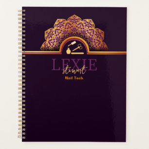 Agenda Técnica de Unhas Elegante e Sofisticada