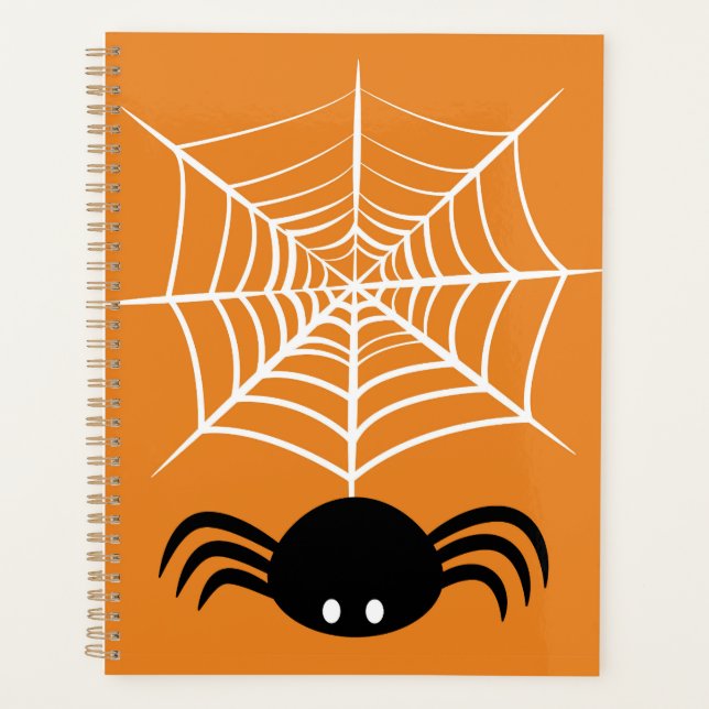 Agenda Teia de Aranha de Halloween  (Frente)