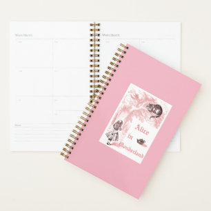 Agenda Tema rosa Vintage Alice no Partido do Chá das Mara