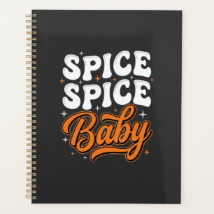 Agenda Temática de Halloween Bebê Spice Retro Tipografia
