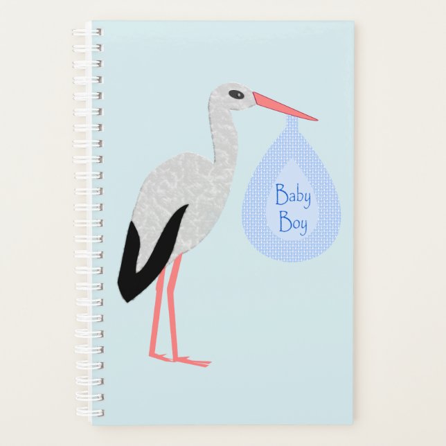 Agenda Tempestade de Bebê Azul (Frente)