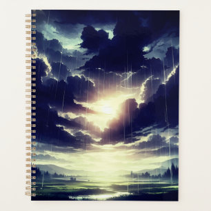 Agenda Tempestade Sunset Chuva Sobre Serene Valley
