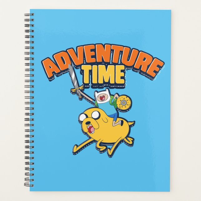 Agenda Tempo de Aventura | Finn Riding Jake (Frente)