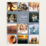 Agenda Tendência do Cute do Nome do Instagram da Colagem<br><div class="desc">Este planejador de colagem fotográfica bonitinho e moderno e amigável do Instagram em um fundo azul empoeirado tem espaço para seu nome personalizado, assim como para sua profissão ou o nome da escola. Personalize com suas fotos favoritas e comece o ano certo com um planejador personalizado que certamente aliviará seu...</div>