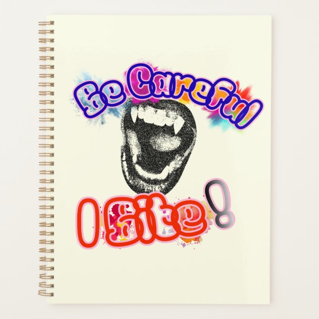 Agenda Tenha cuidado, eu mordo! (Frente)