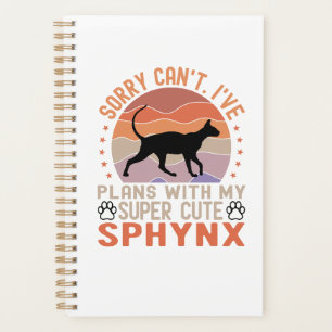 Agenda Tenho planos com meu gato Sphynx