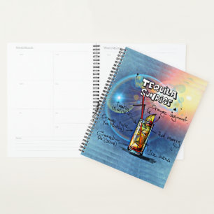 Agenda Tequila Sunrise Cocktail ( nº 7 /12 Conjunto de R