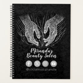 Agenda Terapêutica de Massagem Terapia Mãos Energia Spa B