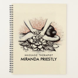 Agenda Terapêutica de Massagem Terapia Mãos Energia Spa B