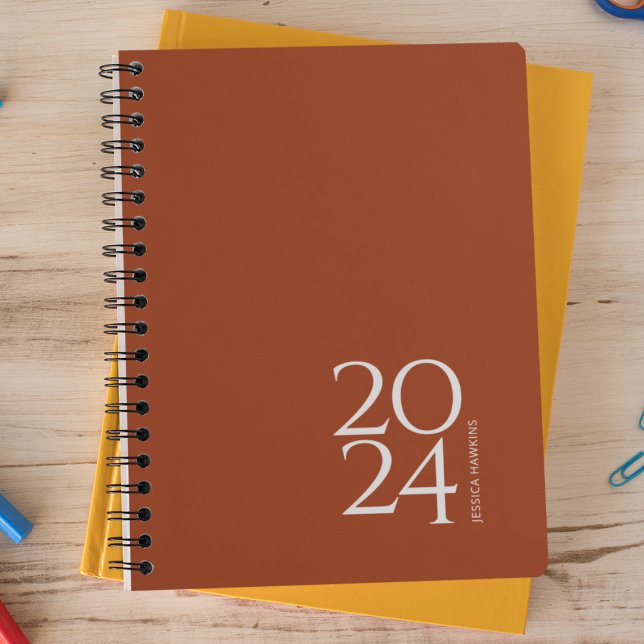 Agenda Terracotta Personal Semanal (Criador carregado)