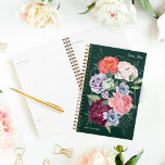 Agenda Terrário Botânico Floral Jardim Botânico Personali<br><div class="desc">Abrace a beleza da natureza com nosso elegante planificador botânico do jardim floral pintado à mão. Eleve o ano com nosso design de tema do terrário floral com duas seções de texto personalizadas para personalizar. **Observe o plano de fundo que as cores podem ser alteradas usando a ferramenta design do...</div>