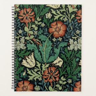 Agenda Teste padrão floral de Nouveau da arte de William