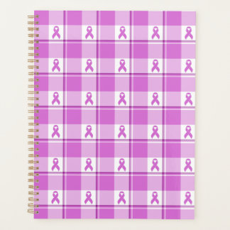 Agenda Testicular Cancer Awareness Plaid Purple Ribbon