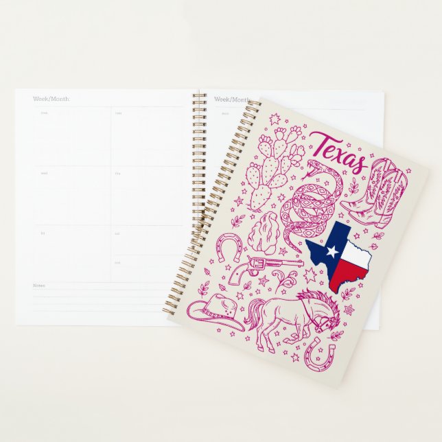 Agenda Texas Cowboy Pack Western Vibes (Exibição)