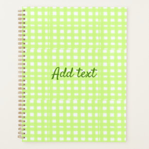 Agenda Texto adicional personalizado do ginham de xadrez