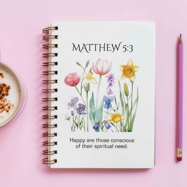 Agenda Texto do Ano JW 2026 com Flores de Aquarela (Criador carregado)