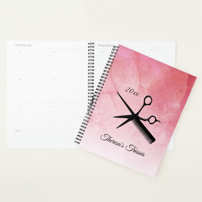 Agenda Texto e data personalizados, cor-de-rosa, Design,  (Exibição)