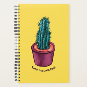 Agenda Texto Personalizado Da Psicodélica Do Pote Cactus