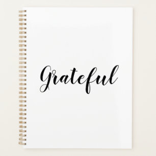 Agenda Texto personalizado preto branco gratificante