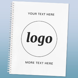Agenda Texto Simples de Logotipo Promoção Empresarial