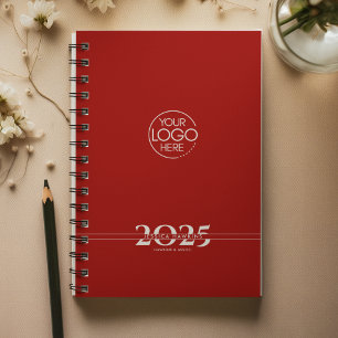 Agenda Texto sobreposto vermelho escuro Semanalmente
