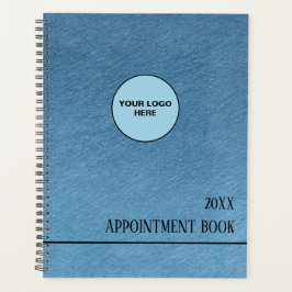 Agenda Textura de papel azul