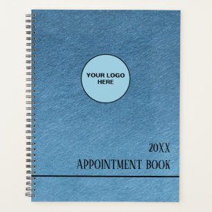 Agenda Textura de papel azul