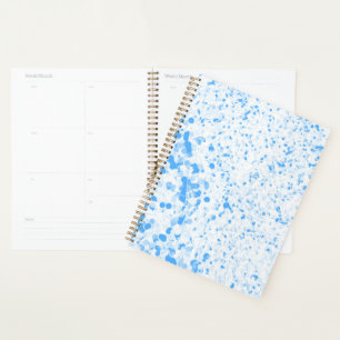 Agenda Textura Splatter - Azul