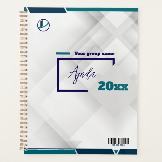 Agenda Thank you & Logo & Text personalize Planner (Frente)