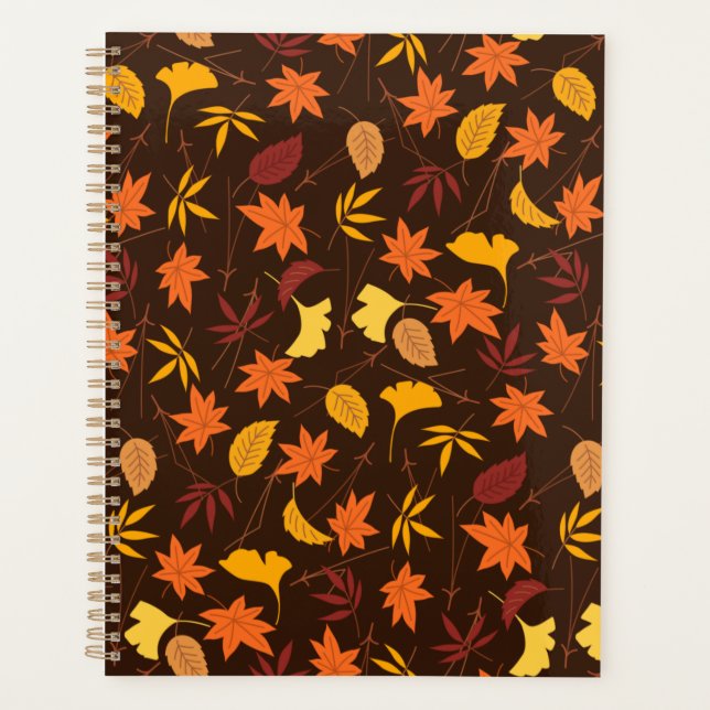 Agenda Thanksgiving Maple Fall Pattern (Frente)