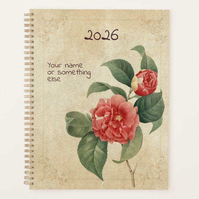 Agenda The Camellia Keeper Planner: Winter's Rose Edition (Frente)