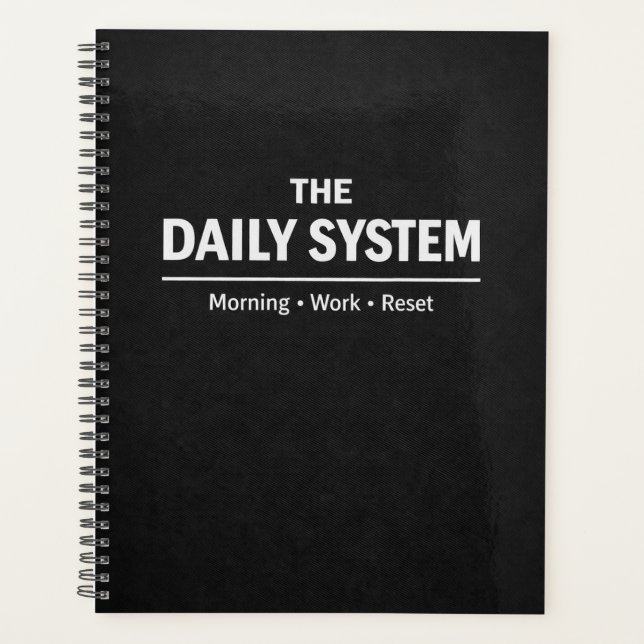 Agenda The Daily System Planner Morning Work Reset (Frente)