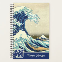 Agenda The Great Wave – Katsushika Hokusai – Custom Text