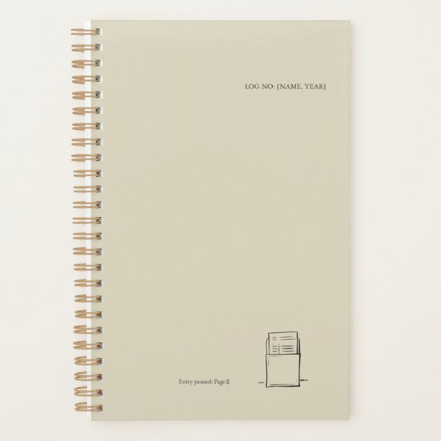 Agenda The Library Stamp Minimalist Book Lover Planner (Frente)