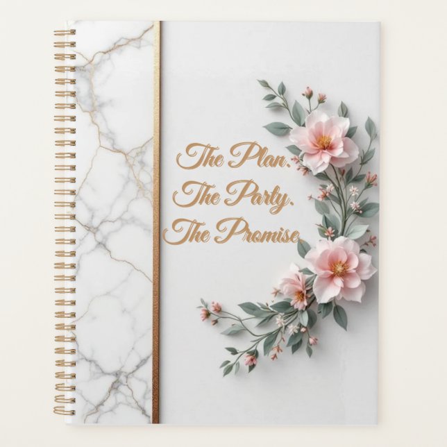 Agenda The Master Plan | Luxe Marble & Floral Wedding (Frente)