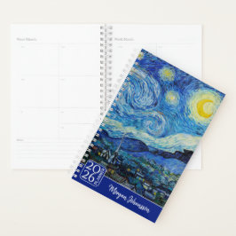 Agenda The Starry Night by Van Gogh | Custom Text