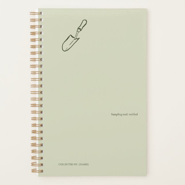Agenda The Trowel -Botanists Pause- Minimalist Planner (Frente)