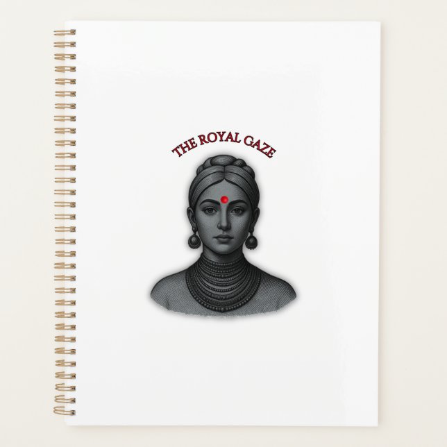 Agenda Thee Royal Gaze - Indian Queen Line Art (Frente)