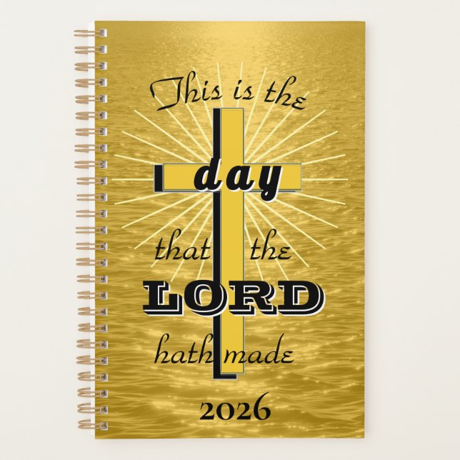 Agenda This is the day Gold, 2026 Christian Planner (Frente)