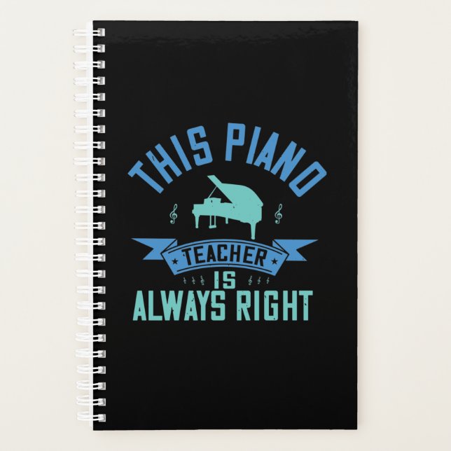 Agenda This Piano Teacher Is Always Right (Frente)