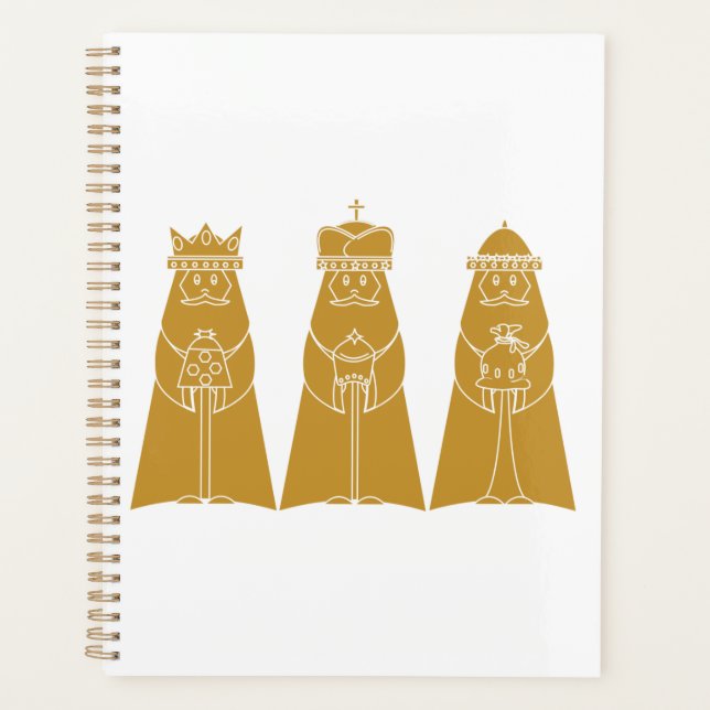 Agenda Three Wise Men Modern Nativity Kings (Frente)