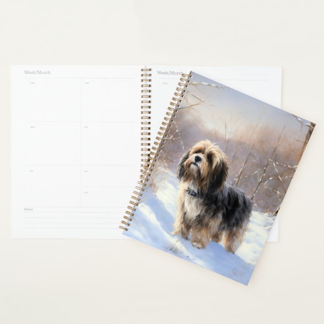 Agenda Tibetan Terrier Deixe Nevar Natal (Exibição)