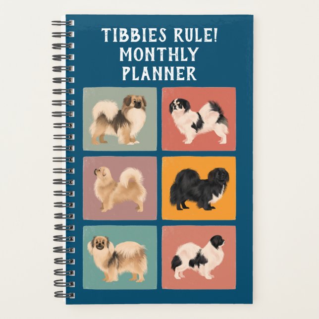 Agenda Tibetano Spaniel Planner (Frente)