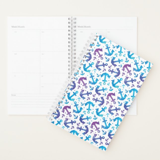 Agenda Tie Dye Anchor Patterno (Exibição)