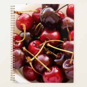 Agenda tigela de cerejas