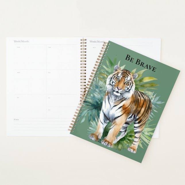 Agenda Tigre com Folhas (Exibição)