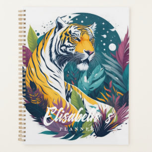 Agenda Tigre da Selva de Aquarela