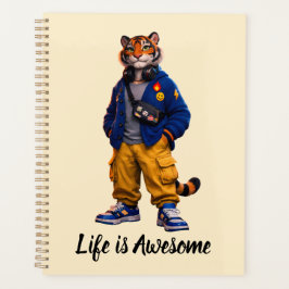 Agenda Tigre Legal em Arte de Streetwear - Estilo Urbano